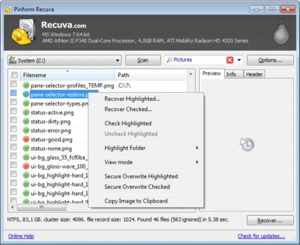 Recuva - Image 1