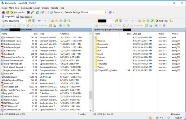 WinSCP – Bild 1